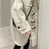 Manteau bébé fille princesse corne de vache bouton laine à capuche enfant hiver coton rembourré veste épaisse vêtements d'extérieur chauds 3 7Y 231215