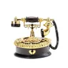 Telefony 1PCS Light Luksusowy klasyczny styl Dial Oldfashted Telefone Music Box Dom Dekoracja Dekoracja werandy 231215