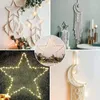 Decoratieve Bloemen Metalen Sterren Frame Beglazing Pentagram Vormige Krans DIY Dream Catcher Ring Muur Kunst Ornament Raamdecoratie Voor Thuis winkel