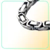 New arrival Silver Thick Link Chain fashion Byzantine Necklace Stainless Steel Mens Chains Jewelry Long Necklace45mm width6212138