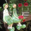 Objets décoratifs Figurines pays américain résine pieds suspendus Couple poupée décoration extérieur jardin pelouse ornements cour villa Sculpture Art 231216