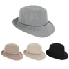 Berretti Uomo Fedora Top Cappello scozzese jazz Cappelli a bombetta per adulti Versione classica Chapeau