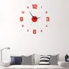 Zegary ścienne 3D Creative Luminous Bezdroczni zegar Europejski styl DIY Dift Silent Study Bezproluj salon bez uderzenia naklejki