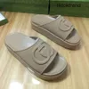 Chinelos de deslizamento das mulheres intertravamento g sandália designer sandálias plataforma de borracha slide flip flops sapatos de verão dearfoam chaco