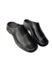 디자이너 The Row Dress Shoes High Set 2022 가을 패션 라운드 헤드 가죽 Baotou Sandals 캐주얼 뮬러 슬리퍼