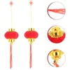 Tuindecoraties 30 stuks kleine lantaarndecors bonsailantaarns buiten decoratieve hangende hangers Chinese feestelijke bruiloft