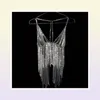 Stonefans długi bąk bra łańcuch bielizny dla kobiet seksowne kryształowy stanik naszyjnik na broń klatki piersiowej bikini biżuteria t2005083463254