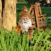 Decorative Objects Figurines 1pc fat man sunflower gnome dwarf garden resin statue ornament outdoor decoration beekeeper crafts 231216