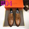 33Style Classic Derby Lace-Up Designer Shoes Men For Men For本物の革製の手作りのつま先高級イタリアのメンズビジネスウェディングフォーマル