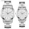 Montres femmes Femmes montres haut de gamme de luxe 2023 mode diamant Couple montres en acier inoxydable argent maille bracelet femme Quartz horloge L231216
