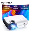 Проекторы ULTIMEA Портативный проектор Mini Smart Real 1080P Full HD кинопроектор 4K Поддержка домашнего кинотеатра Bluetooth 231215