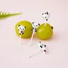 Vorken 2/4/6PCS Mini Leuke Panda Cartoon Fruit Stick Grade Plastic Vork Tandenstoker Lunch Salade Kid Snack Dessert Decoratie