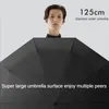 Paraplu's Winddicht Sterk 125CM Versterkte Automatische Opvouwbare Paraplu Voor Mannen Grote Gesp Handvat Dubbele Bot Wind- en Waterbestendig