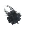 Аксессуары для волос Свадебный головной убор с перьями Свадебный ободок для волос с цветком для вечерние аксессуаров