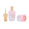 Aufbewahrungsflaschen 20 stücke 8 ml Klare Eiscreme Lipgloss Tube Leere Mini Container DIY Nachfüllbare Kosmetische Flasche für Lippenstift