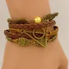 Armreif Fashon Jewelry Vintage Bronze Charm Potter Magic Hallows Armband für Frauen Eulenflügel Geschenke 231215