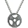 Pendentif Colliers Haltère Collier En Acier Inoxydable Chaîne Plaque De Poids Barbell Hommes Femmes Gym Hippie Motivation Hip Hop Bijoux 1333S