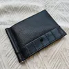 New Men Fashion Wallet Card Holder High Quality Leather European Trend Bag Black Red Portfolio Portfolio Portfolio Case CR320R