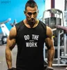 T-shirts pour hommes Marque Stringer Gym Débardeur Hommes Vêtements d'été Bodybuilding Entraînement Mode Fitness Singlets Sleless Scle Chemise Hommes VestL231216