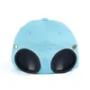 Ball Caps Baseball Hat With Goggles Sunglasses Curved Visor Hip Hop
