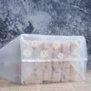 Shopping Bags 50pc Little Daisy Plastic Gift Bags Storage Shopping Bags With Handle Christmas Wedding Party Favor Bag Candy Cake Wrapping Bags 231216