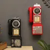 Telephones Vintage Old Wallmounted Telephone Model Nostalgia Coffee Shop Bar Wall Decoration Pography Props 231215