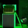 1PC 20 Pojemność Luminous Unisex Tobacco Case, USB Tobacco Box z Lżejszym