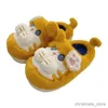 Pantoufles 2024 nouveau hiver chaud coton pantoufles femmes mignon dessin animé petit tigre loisirs antidérapant intérieur doux semelle chaude en peluche pantoufles R231216