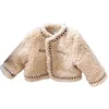 Jackets Girls Coat Winter Autumn Warm Fleece Cotton Padded Kids Thick Plush Bottoming Shirt Children Velvet Outwear 2 3 4 5 6 7Y 231216