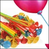 Dekoracja imprezy Balon Holder Stick Colorf Pvc Rods z filiżanką Akcesoria urodzinowe akcesoria upuszcza dostawa domowy ogród świąteczny DHJft