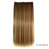 Clip-in/op hairextensions 24 Mti-gekleurd Vijf clips in stukken Recht Glad Hittebestendig Synthetisch Drop Delivery Products Dhcgt