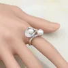 Conjuntos de joyería nupcial Horn Sier, perlas de circón blanco para mujer, pendientes de fiesta con colgante de piedra/Collar/anillo/pulsera