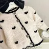 Pull bébé fille amour pulls tricotés Cardigan broderie enfants automne hiver vêtements enfants anniversaire princesse tricot vestes 231216