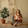 Kleidung Sets Big Sale Kinder Dicke Stickerei Weste Hosen Mill Korea Marke Mädchen Pullover Sweatshirt Kid Cord Outwear Mantel Mode