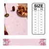 Tafelloper Kerstsneeuwman Roze Kerstboom Tafelloper Bruiloft Decor Tafelloper Kerst Eettafel Decor Tafelkleed 231216