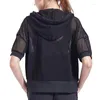 Actieve shirts Mesh Yoga Top Sportshirt Fitness Dames Zomer Hoodie Jas met lange mouwen Workout Gym Doek Draag hardloopjack