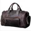 Travel Bag Fashion Man Designer Business Trip For Outdoor Genuine Leather Shoe Duffle Bag Male Coffee Black316P