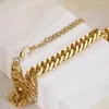 Collane con ciondolo Punk Cuban Link Catena spessa Collana girocollo Uomo Dichiarazione Oro minimalista Chunky per le donne 2023 Gioielli Hip Hop