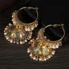 Dangle Shandelier Pendientes Gypsy Ethnic Round Bell