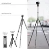 Accessoires K F Concept 160cm Camera Tripod Standaard Aluminium Legering Fotografie Lage hoek Travelstatief met draagtas voor DSLR -camera's