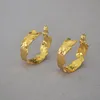 Earrings Unisex irregularity shape earrings hoop with 925silver pin gold plated high quality fashion jelwery