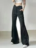 Pantalon femme TPJB Flare taille basse femme décontracté haute rue pantalon basique femmes botte coupe plis tout Match mode coréenne