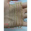 Hot Selling Au750 Real Solid Pure Roll Figaro Gold Necklace Chain Jewelry Wholesale Bulk Chains By Meter