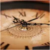 Orologi da parete Designer Art Clock Metallo Grandi orologi luminosi Casa Soggiorno Decorazione Aa230321 Consegna goccia Home Garden Decor Dhlqg