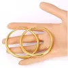 Hoop & Huggie Real 18K Gold Sier Plated Big Hoop Earrings For Women Large Stainless Steel Round Circle Hoops Earring Lightweight No Fa Dhhx7