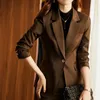 Damenanzüge Blazer Damen Herbst Koreanische Mode Anzugjacke Zweiteiliger lässiger Blazermantel und elegante professionelle Kleidung knöchellange Hose 231216
