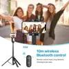 Halter Ulanzi SK03 1,6 m kabelloses Bluetooth-Selfie-Stick-Stativ für Telefon ausziehbares Einbeinstativ für GoPro Hero 11 10 insta360 DSLR-Kamera