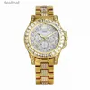 Kvinnors klockor lyxiga kvinnor Rose Gold Watch Fashion Ladies Quartz Diamond Wristwatch Elegant Female Armband Watches Relojes Para Mujer Giftl231216