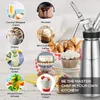 Bar Tools Whipped Cream Dispenser 1 Pint Stainless Steel Whipper Canister Whipping Siphon with 3 Decorating Tips 4 Injector Tip 231216