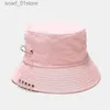 Cappelli a tesa larga Cappelli a secchiello K Harajuku Hip Hop Cappello a secchiello Punk Rivetti a spillo Anelli in metallo Pescatore C Outdoor Streetwear Estate Panama HasL231216